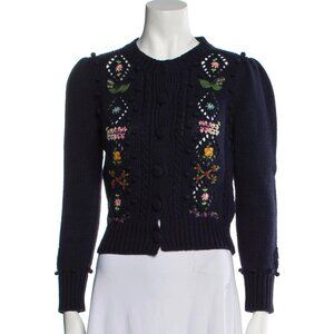 DÔEN Floral Print Crew Neck Sweater